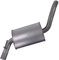 BESTPRICE 1x Mittelschalldämpfer Kompatibel mit VW GOLF 3 (1H1), GOLF 3 Cabriolet (1E7), GOLF 4 Cabriolet (1E7), VENTO (1H2)