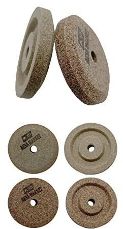 Smerigli per affettatrice compatibili con RGV, Sirman, Mistro, Fimar, Fama altre ø 40 - h 8 - foro 6