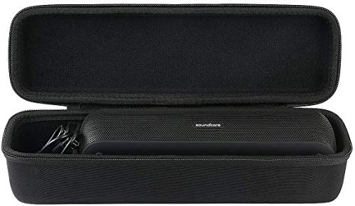 (Nur Tasche) Khanka Tasche Hülle Für Soundcore Motion+ Plus Anker Bluetooth Lautsprecher Speaker und USB Ladegerät kables Zubehör Etui Case.