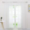 Delien Gardinen in Leinen-Optik Stores Gardine mit Streifen Muster Vorhänge Schlafzimmer transparent Vorhang Fensterschals mit Schlaufen, braun (2er-Set, je 245x140cm)