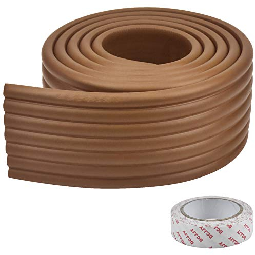 Kantenschutz Baby aus Schaumstoff, Ecken Kantenschutz, weicher Stoßschutz, Edge Corner Guards for Baby mit Doppelseitiges Klebeband für Kinder Babies Kleinkind 2m x 80mm x 8mm (Graue)