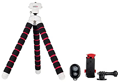 Datacolor Spyder Tripod Pro: un trípode versátil y Flexible para cámara y Smartphone con Mando a Distancia Universal para Fotos y vídeos Manos Libres