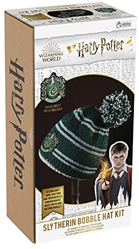 Harry Potter Strickset Mütze - Slytherin Design
