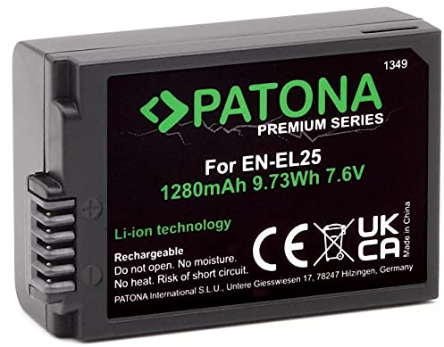 PATONA Premium EN-EL25 - Compatibile con Nikon Z30 Z50 Z fc