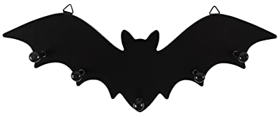 horror-shop Schwarze Fledermaus als Schlüsselbrett und Gothic Homeware