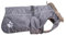 Chiara Hundemantel mit Hundegeschirr (Hundebekleidung mit Fleece und Kunstfellkragen, warmer Hunde Mantel, Reflektionsstreifen an Rücken und Gurt, anpassbar, Gr. 3 XL), Farbe: Schwarz