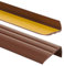 ProfiPVC Treppenkantenprofil PVC 50x25mm, 200 cm - Selbstklebend Winkelprofil Anti-Rutsch Treppenkante, Braun