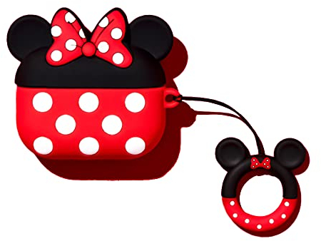 Viwind AirPods 3 Hülle Silikon Anime,Funny Cute 3D Cartoon Weiches Airpods 3 Generation Schutzhülle und Haut Case Cover,Kabelloses Laden&Stoßfeste(Minnie)