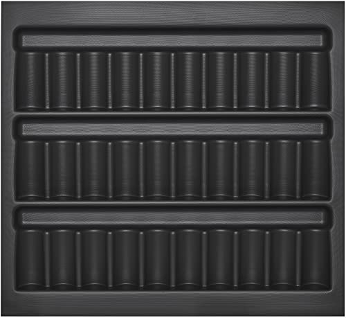 Orga-Box I Porte-condiments 513 x 473 x 28 mm gris lave avec structure perlée Porte-condiments en verre pour Tandembox Antaro/Intivo et ModernBox dans armoire de 60 cm