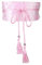 FAD-4U Damen-Obi-Gürtel, Baumwolle, japanischer Stil, bestickt, breiter Bund, Gürtel mit Quaste, Yukata-Robe, Zubehör, rose, One size