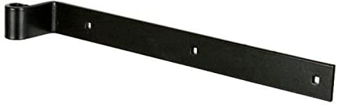 1PD92349 - Colgador codado a 35 H epoxi negro B.C.40 (ht) x 6 (ep) D 14 L.500 mm
