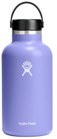 Hydro Flask 64 oz Wide Mouth with Flex Cap Stainless Steel Reusable Water Bottle Lupine - Vacuum Insulated, Dishwasher Safe, BPA-Free, Non-Toxic