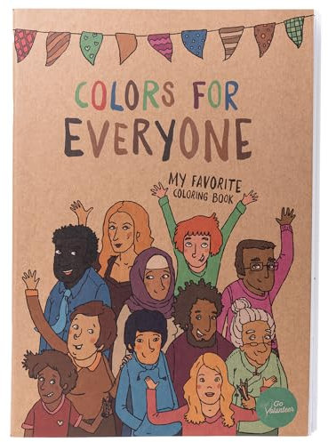 Coloring Book for Children, Colors for Everyone by Hautfarben, Children Discover Diversity, from Sustainable Raw Materials, for Children from Age 3, Ausmalbuch für Kinder (English/German)