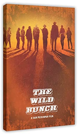 HDTS Classic Movie The Wild Bunch Leinwand Poster Schlafzimmer Dekor Sport Landschaft Büro Zimmer Dekor Geschenkrahmen 50 x 75 cm