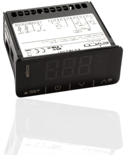 Termostato digital para todos los controles, refrigerador, EVCO, congelador EV3B23N7, 230 V
