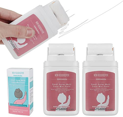 Wall Repair Rolling Brush, Small Roller Wall Patching Brush Wall Repair Paste Roller with 100g Latex Paint Quick Dry Wall Paint Interior Conceal Roller for DIY Repair Graffiti