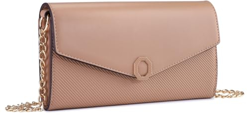 BAIGIO Petit Sac Bandouliere Femme Cuir PU Pochette Telephone Portable Mini Sac a Main Femme Chaînes Porté Epaule avec Fentes pour Cartes Besace pour Voyage Quotidien Ville Shopping