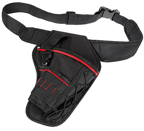 Fvoagaou Bohrholster Wasserdichter Schlagschrauber Bohrerhalter Multifunktionale Elektrowerkzeugtasche mit HüFtgurt für Hammer-Schraubendreher