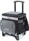 TOURIT Bolsa isotérmica grande con ruedas, 50 latas, plegable, aislada, para playa, camping, excursiones en el patio, al aire libre, parque de pelota, color negro