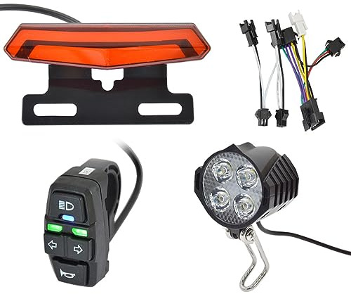 Fiorky Ebike-Set for Vorderradbremse und Rücklicht, professionelles Schalter-Adapterkabel, energiesparend, einfache Installation, Zubehör for Elektrofahrräder
