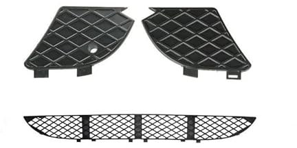 SEYFI Nebelscheinwerferrahmen Frontstoßstangengrill-Lüftungsnetzwerk Für Benz Für E-Klasse W210 OEM 2108850053 2108850153 210 885 0253 Gitter Nebelscheinwerfer