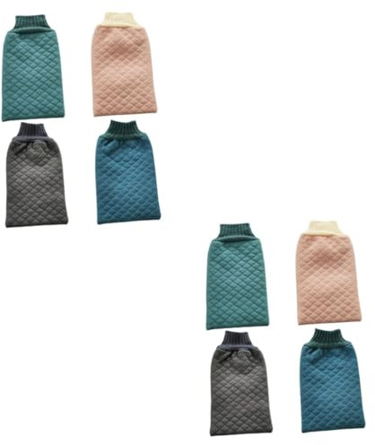 FOMIYES Lot de 2 Exfoliants pour Le Corps Mitaines de pour Fille Mitaines de Bain Rugueuses Mitaines de Bain Fournitures de pour La Peau 4 Pièces