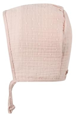 Pure Pure, Baby-Häubchen, Mull (DE/NL/SE/PL, Numerisch, 37, Peach-Sand)