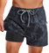 APTRO Herren Badeshorts Badehose mit Innenhose Schnelltrocknend Boardshorts mit Reißverschlusstaschen Sport Shorts Grau MK385 3XL