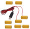 Qsvbeeqj 2in1 USB Stromrichter C Batterie Eliminatoren Ersetzen 4 Stück V C LR14-Batterien Ferngesteuerte LED Leuchten