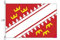 Stormflag Drapeau Alsace 5x7.5ft Drapeau Alsacien Province D'Alsace 150cmx225cm polyester 110g/m2 avec trois crochets