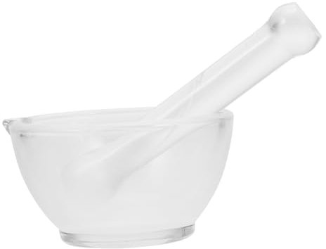 OSOLADY Glasstößel Stößel Und Schale Laborstößel Mischen Und Zerkleinern Praktisch Für Küche Und Wissenschaftsexperimente
