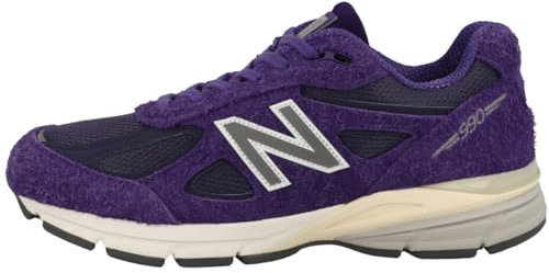 New Balance Sneaker unisex per adulti Low U 990 Made in USA, Plum Silver U990tb4, 43 EU
