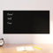 Furniture Select Tableau magnétique mural en verre trempé Noir 80 x 40 cm