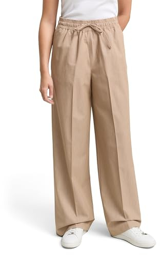 TOM TAILOR Denim Damen Wide Leg Hose mit Kordelzug