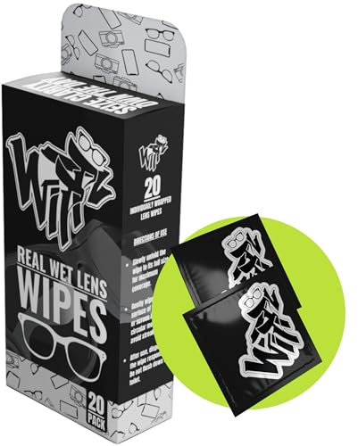 WiPPZ® Lens & Screens Wipes - Pack Individually Wrapped Screen Wipes, Biodegradable, Eco-Friendly, Cleaning Wipes for Glasses, Sunglasses, Laptop Screens and Camera Lenses (100 Pacl (20 Wipes Count)