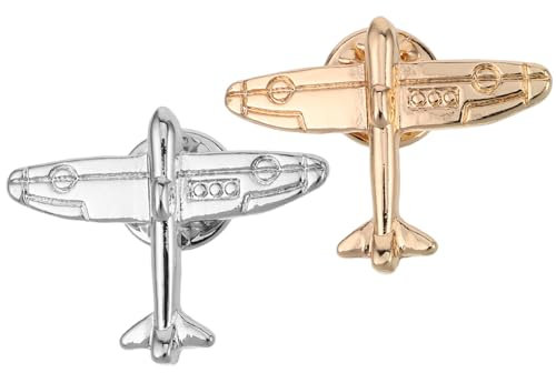 Holibanna Flugzeug Brosche Metall Anstecknadel Unisex Modernes Design Elegante Form Für Anzüge Hemden Jacken Reisemotiv Outfit Accessoire