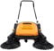 Walk Behind Sweeper - Barredora manual para suelos y pavimentos, para exteriores, 2 cepillos