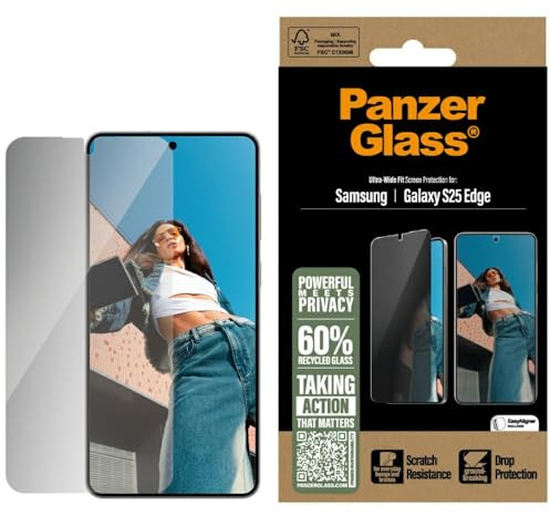 Panzer Glass Privacy Displayschutz Samsung Galaxy S25 Edge UWF (Ultra-Wide Fite)