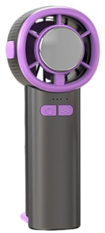 Bollisate Personal Handheld Fan - Digital Display Portable Cool Fan - High-Speed Semiconductor Cooler Rechargeable Cooling Gadget for Home Workplace Outdoor Beach Walking Travel Camping Business