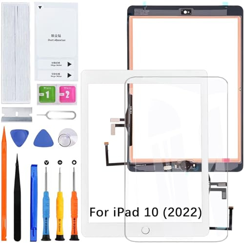 HLYGZX Touchscreen Bildschirm für iPad 5 2017 A1822 Weiß mit Home Button | Kein LCD,mit Reparatur Kit,Bildschirm Ersetzen,für Model:A1823