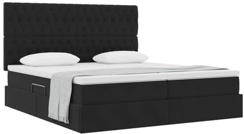 vidaXL Aufbewahrungsbett mit Matratze Schwarz 180 x 200 cm Samt, Schlafzimmermöbel, modernes Bett mit Stauraum, hydraulischem Lift, samtener Matratze, Stabiler Metallrahmen
