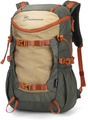 Mountaintop 20L Wanderrucksack Herren Damen für Outdoor Wandern | Reiserucksack klein Rucksack mit Brustgurt Trekkingrucksack Trekking für Camping Wandern Reisen Travel