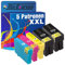 Tito-Express PlatinumSerie 5 Patronen XXL kompatibel mit Epson T3471 T3472 T3473 T3474 34XL | Epson Workforce Pro WF-3700 WF-3720 DW Series WF-3725 DWF WF-3720DW WF-3720DWF WF-3725DWF