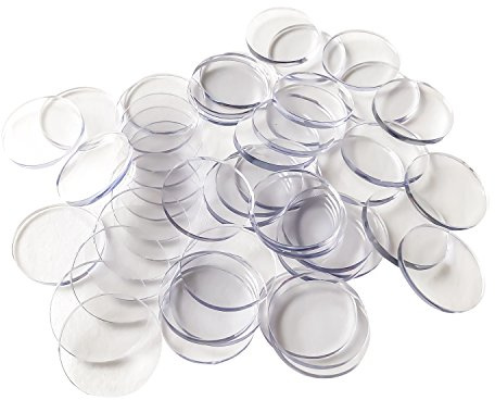 YH Poker Poker Chip Spacers - 200pcs Clear Bingo Chips Casino Style Plastic Lammers Separators Dividers, Great for Dealer Tray