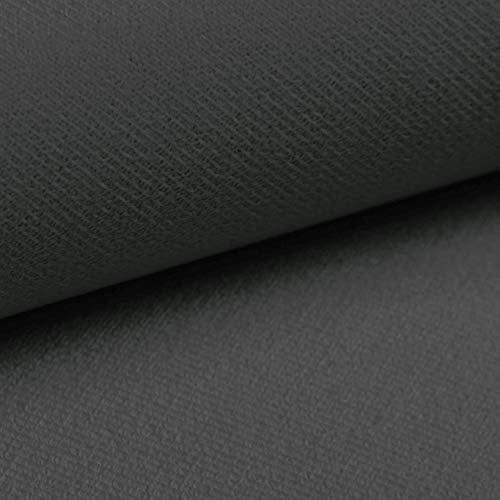 novely® ARTENA - Samtiger Velours-Möbelstoff - Anschmiegsamer Polsterstoff - Robuster Bezugsstoff - Pflegeleichte Meterware 1lfm | Farbe: 17 Graphitgrau