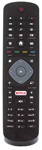 Replacement Remote Control Compatible for Philips 55PUS6262 55 Inch 4K UHD HDR Ambilight Smart TV