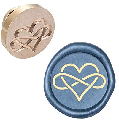 craspire Wax Seal Stempelkopf Herz Abnehmbare Versiegelung Messing Stempelkopf Für Kreative Geschenkumschläge Einladungskarten Dekoration