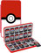 Konphat Game Card Case for Nintendo Switch/Switch Lite/OLED, Switch Cartridge Organizer Storage Box Game Holder with 24 Game Card & 24 Micro SD Cards Slots, Soft Silicone Lining, Magnet Closure