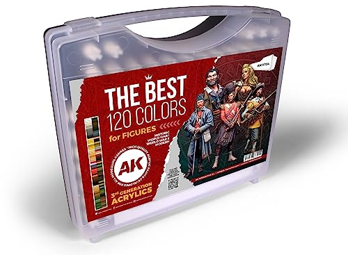 Ak Interactive Coffret de Peinture - 120 Couleurs pour Figurines