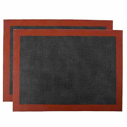 Folceretsc Biscuit/Bread/Kitchen Baking Appliance Accessories Perforated Silicone Baking Mat Non-Stick Oven Mat Lining Tool, 2PCS